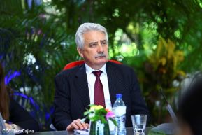 Comandante Daniel y Compañera Rosario en encuentro con el  General Nikolai Patrushev