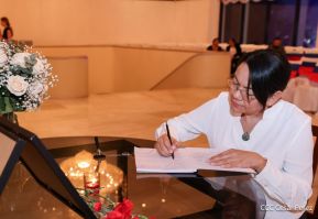 Firma de libro de condolencias en Nicaragua por las víctimas del atentado terrorista en Rusia