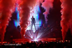 Así disfrutando los nicaragüenses del concierto de Carlos Rivera 