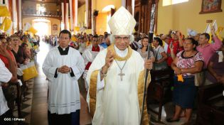 Pueblo católico de El Sauce recibe con júbilo al Cardenal Brenes