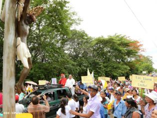 Pueblo católico de El Sauce recibe con júbilo al Cardenal Brenes