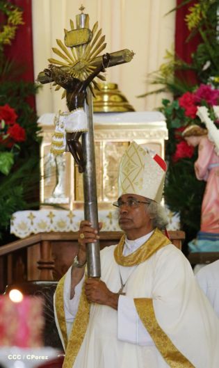 Pueblo católico de El Sauce recibe con júbilo al Cardenal Brenes