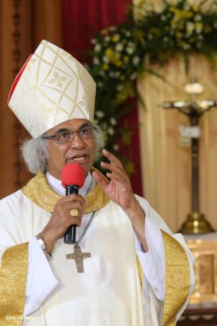 Pueblo católico de El Sauce recibe con júbilo al Cardenal Brenes