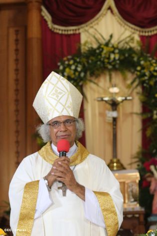 Pueblo católico de El Sauce recibe con júbilo al Cardenal Brenes