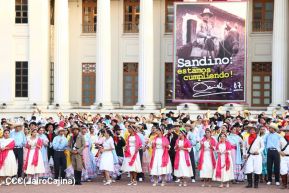 Realizan acto en conmemoración del 129 aniversario del natalicio de nuestro Valiente General Augusto Sandino