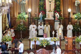 Pueblo católico de El Sauce recibe con júbilo al Cardenal Brenes