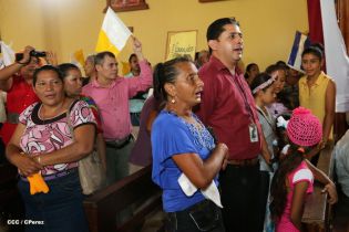 Pueblo católico de El Sauce recibe con júbilo al Cardenal Brenes