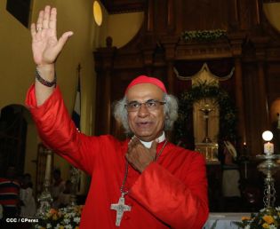 Pueblo católico de El Sauce recibe con júbilo al Cardenal Brenes