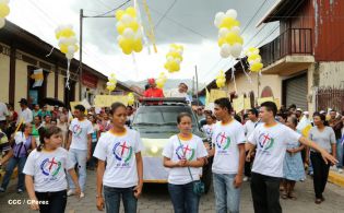 Pueblo católico de El Sauce recibe con júbilo al Cardenal Brenes