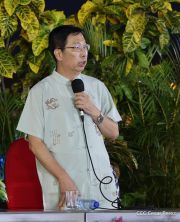 Acto en celebración acto de la entrega de buses de China a transportistas de Managua