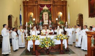 Pueblo católico de El Sauce recibe con júbilo al Cardenal Brenes