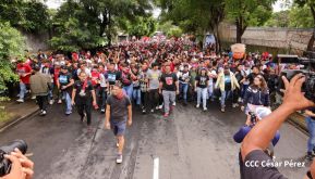 ¡Un Pueblo Unido Jamás Será Vencido! Caminata hacia la Hacienda El Vapor en honor a los Héroes y Mártires