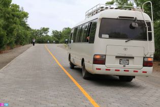 Inauguran carretera adoquinada en Malacatoya
