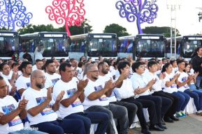 Entrega flota de buses de 250 a transportistas de Managua
