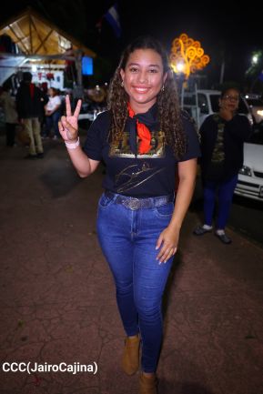 Celebran Vigilia en recibimiento y saludo al 45/19 en la Avenida de Bolívar a Chávez en Managua