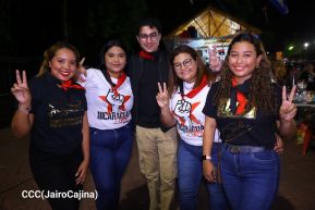 Celebran Vigilia en recibimiento y saludo al 45/19 en la Avenida de Bolívar a Chávez en Managua