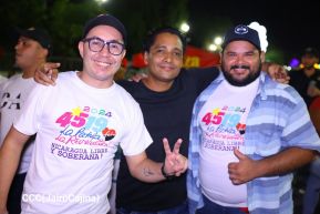 Celebran Vigilia en recibimiento y saludo al 45/19 en la Avenida de Bolívar a Chávez en Managua