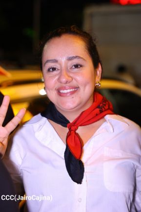 Celebran Vigilia en recibimiento y saludo al 45/19 en la Avenida de Bolívar a Chávez en Managua