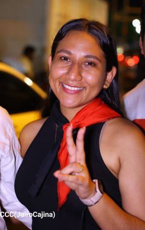 Celebran Vigilia en recibimiento y saludo al 45/19 en la Avenida de Bolívar a Chávez en Managua