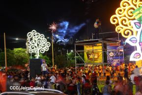 Celebran Vigilia en recibimiento y saludo al 45/19 en la Avenida de Bolívar a Chávez en Managua