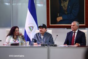 Presidente Comandante Daniel y Compañera Rosario se reúnen con delegación de Alto Nivel de la Federación de Rusia