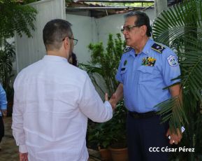 Presidente Daniel y Compañera Rosario en encuentro con el Canciller de Venezuela, Yván Gil