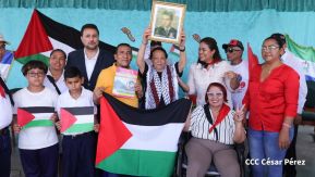 Heroína palestina Leila Khaled de visita en Nicaragua