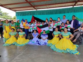 Heroína palestina Leila Khaled de visita en Nicaragua