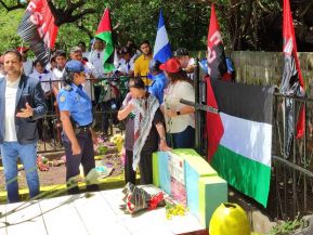 Heroína palestina Leila Khaled de visita en Nicaragua