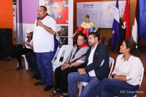 Heroína palestina Leila Khaled de visita en Nicaragua