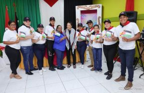 Heroína palestina Leila Khaled de visita en Nicaragua