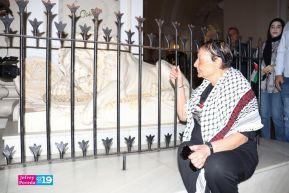 Heroína palestina Leila Khaled de visita en Nicaragua