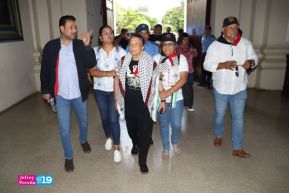 Heroína palestina Leila Khaled de visita en Nicaragua
