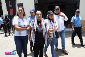 Heroína palestina Leila Khaled de visita en Nicaragua