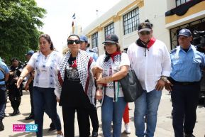 Heroína palestina Leila Khaled de visita en Nicaragua