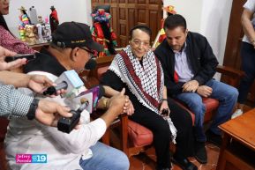 Heroína palestina Leila Khaled de visita en Nicaragua