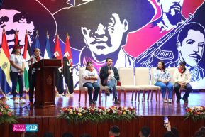 Heroína palestina Leila Khaled de visita en Nicaragua