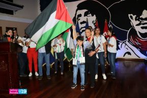 Heroína palestina Leila Khaled de visita en Nicaragua