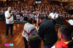 Heroína palestina Leila Khaled de visita en Nicaragua