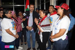 Heroína palestina Leila Khaled de visita en Nicaragua