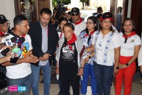 Heroína palestina Leila Khaled de visita en Nicaragua
