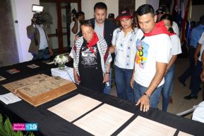 Heroína palestina Leila Khaled de visita en Nicaragua