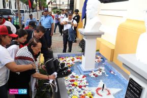 Heroína palestina Leila Khaled de visita en Nicaragua