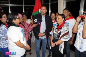 Heroína palestina Leila Khaled de visita en Nicaragua