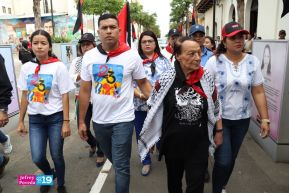 Heroína palestina Leila Khaled de visita en Nicaragua