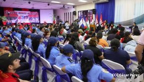 Heroína palestina Leila Khaled de visita en Nicaragua