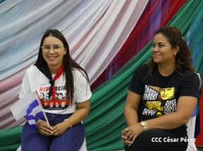 Heroína palestina Leila Khaled de visita en Nicaragua