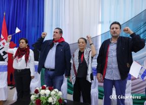 Heroína palestina Leila Khaled de visita en Nicaragua