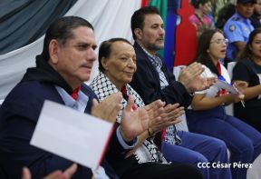 Heroína palestina Leila Khaled de visita en Nicaragua