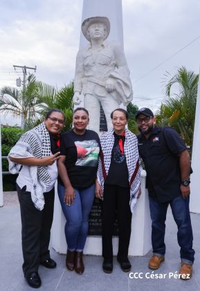 Heroína palestina Leila Khaled de visita en Nicaragua
